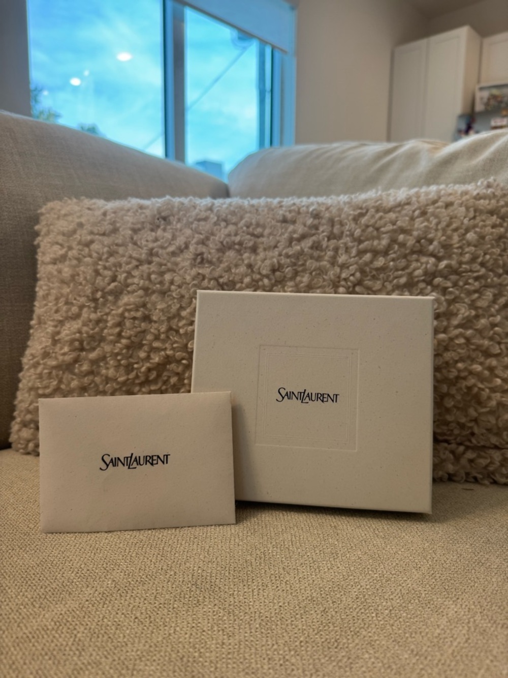 Saint Laurent Cream Luxury Gift Box and Envelope Set - Picture 5 of 5